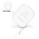 Housse silicone de protection pour AirPods Blanche