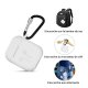 Housse silicone de protection pour AirPods Blanche