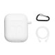 Housse silicone de protection pour AirPods Blanche