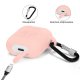 Housse silicone de protection pour AirPods Rose