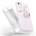 Coque marbre rose avec support à l'arrière pour iphone 6/6s