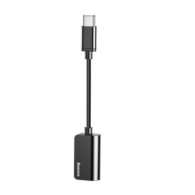 Adaptateur USB Type C à USB Type C et mini jack 3,5mm - noir