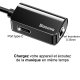 Adaptateur USB Type C à USB Type C et mini jack 3,5mm - noir