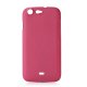 Coque rigide rose toucher gomme pour Wiko Stairway