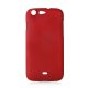 Coque rigide rouge toucher gomme pour Wiko Stairway
