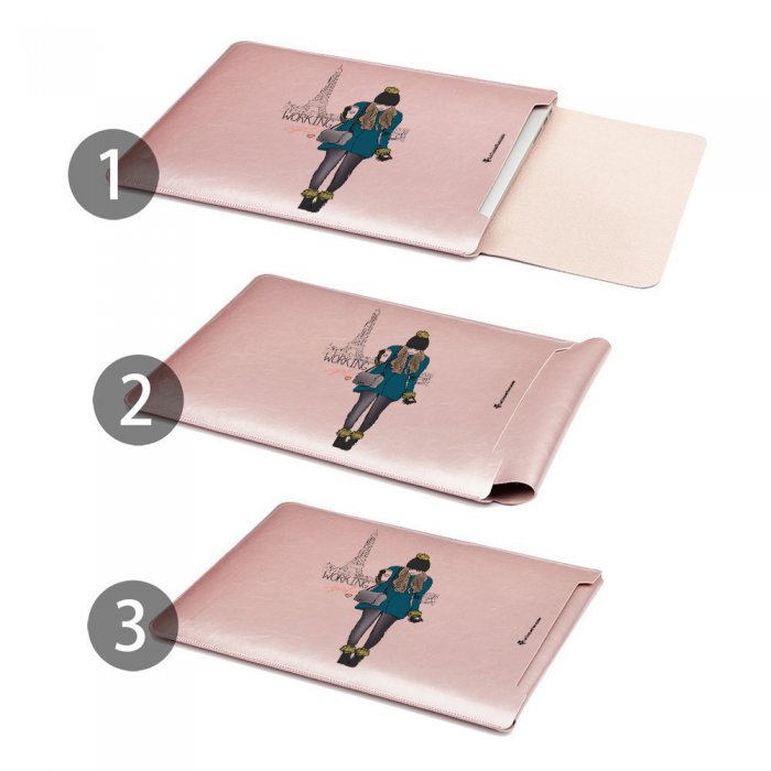 Wewoo - Housse Étui rose pour Apple Macbook Air 13,3 pouces A1369