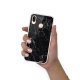 Coque Huawei P20 Lite silicone transparente Marbre noir ultra resistant Protection housse Motif Ecriture Tendance Evetane