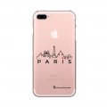 Coque iPhone 7 Plus/ 8 Plus silicone transparente Skyline Paris ultra resistant Protection housse Motif Ecriture Tendance La Coque Francaise
