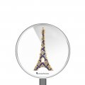Chargeur Induction contour argent blanc Tour Eiffel Art Déco La Coque Francaise