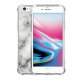 Coque iPhone 6/6S anti-choc souple angles renforcés transparente Marbre blanc Evetane