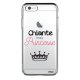 Coque iPhone 6 Plus / 6S Plus bumper argent Chiante mais princesse Ecriture Tendance et Design Evetane