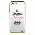 Coque iPhone 6 Plus / 6S Plus bumper or Chiante mais princesse Ecriture Tendance et Design Evetane
