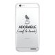 Coque iPhone 6/6S rigide transparente Adorable Sauf le Lundi Dessin Evetane