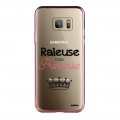 Coque Samsung Galaxy S7 Edge bumper rose gold Raleuse mais princesse Ecriture Tendance et Design Evetane