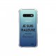 Coque Samsung Galaxy S10 Plus anti-choc souple angles renforcés transparente Raleuse Mais Heureuse Evetane