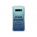 Coque Samsung Galaxy S10 Plus anti-choc souple angles renforcés transparente Raleuse Mais Heureuse Evetane