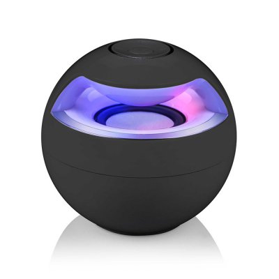 Enceinte bluetooth noire eclairage LED