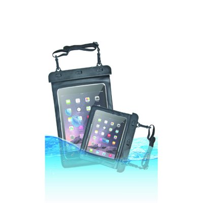 Etui waterproof pour tablette avec ceinture de bras (220x160mm) - noir