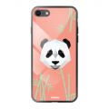 Coque en verre trempé iPhone 7/8/ iPhone SE 2020 Panda Bambou Ecriture Tendance et Design Evetane.