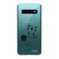 Coque Samsung Galaxy S10 silicone transparente Chat et Laine ultra resistant Protection housse Motif Ecriture Tendance Evetane