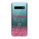 Coque Souple Samsung Galaxy S10 souple transparente Princesse Malgré Moi Motif Ecriture Tendance Evetane