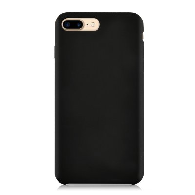Coque compatible avec iPhone 7 Plus / 8 Plus silicone liquide Noir
