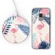 Pack S9 : coque + support à induction Flamant Tropical