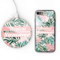 Coque en verre trempé iPhone 8 Tropical Summer Pastel Ecriture Tendance et Design Evetane.