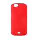 Coque rigide rouge toucher gomme pour Wiko Darkfull
