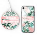 Coque en verre trempé iPhone Xr Tropical Summer Pastel Ecriture Tendance et Design Evetane.