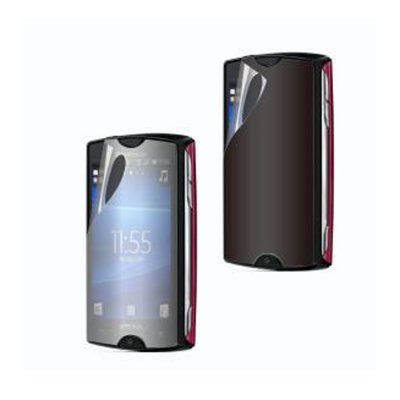 Muvit lot de 2 films protecteur d'écran  miroir / secret  compatible Sony Ericsson Mini