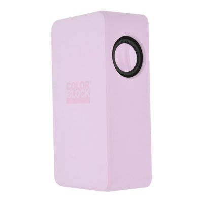 Colorblock enceinte sans fil rose clair