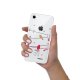 Coque iPhone 7/8/ iPhone SE 2020/ 2022 silicone transparente Oiseaux Marbre ultra resistant Protection housse Motif Ecriture Tendance Evetane