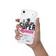 Coque iPhone 7/8/ iPhone SE 2020/ 2022 silicone transparente Super Maman ultra resistant Protection housse Motif Ecriture Tendance Evetane