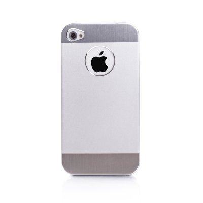 Coque hublot argent métallisée pour iPhone 4 / 4S