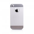 Coque hublot argent métallisée pour iPhone 4 / 4S