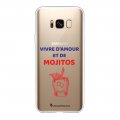 Coque Samsung Galaxy S8 360 intégrale transparente Vivre D'amour et de Mojitos Tendance La Coque Francaise.