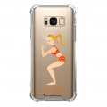 Coque Samsung Galaxy S8 anti-choc souple angles renforcés transparente Squat Girl La Coque Francaise