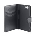 Etui folio Xqisit Wallet Slim Xperia Z1 mini noir