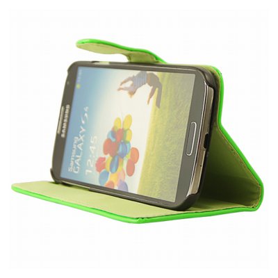 Mocca étui folio vernis vert fluo Samsung Galaxy S4 I9500