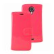 Mocca étui folio fluo rose avec support pour Wiko Darknight