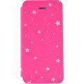 Etui folio rose avec étoiles pour iPhone 5/5S