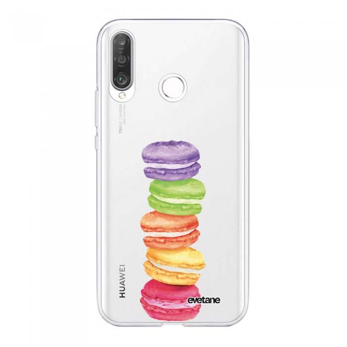 Coque Souple Huawei P30 souple transparente Macarons Motif Ecriture Tendance Evetane - Coquediscount