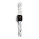 Bracelet Apple Watch en cuir 42-44mm Marbre gris La Coque Francaise