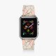 Bracelet Apple Watch en cuir 38-40mm Marbre Rose La Coque Francaise