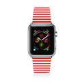 Bracelet Apple Watch en cuir 38-40mm Marinière Rouge La Coque Francaise