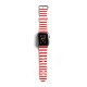 Bracelet Apple Watch en cuir 38-40mm Marinière Rouge La Coque Francaise