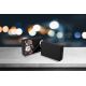 Enceinte bluetooth noire Fleurs roses La Coque Francaise