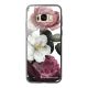 Coque en verre trempé Samsung Galaxy S8 verre trempé noir Fleurs roses Ecriture Tendance et Design La Coque Francaise