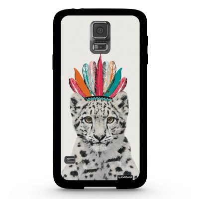 Coque léopard indien pour Samsung Galaxy S5 G900